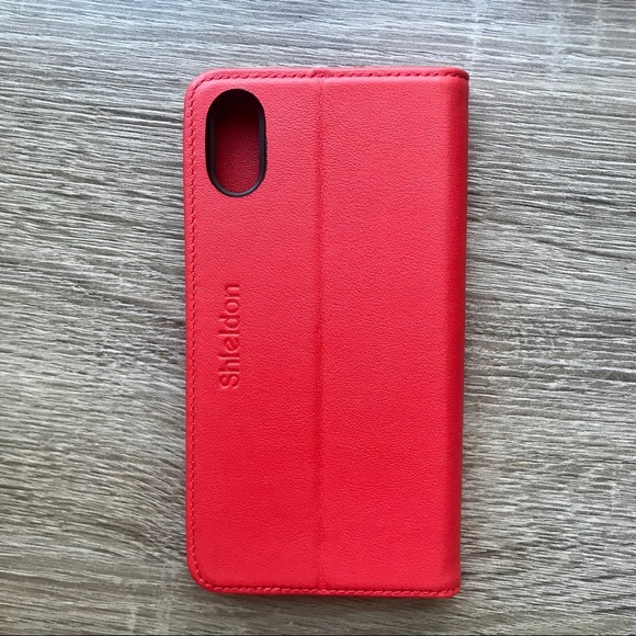 🆑 [4/$20] Sheldon Red Leather Android Galaxy Case Cover Wallet - Picture 4 of 5